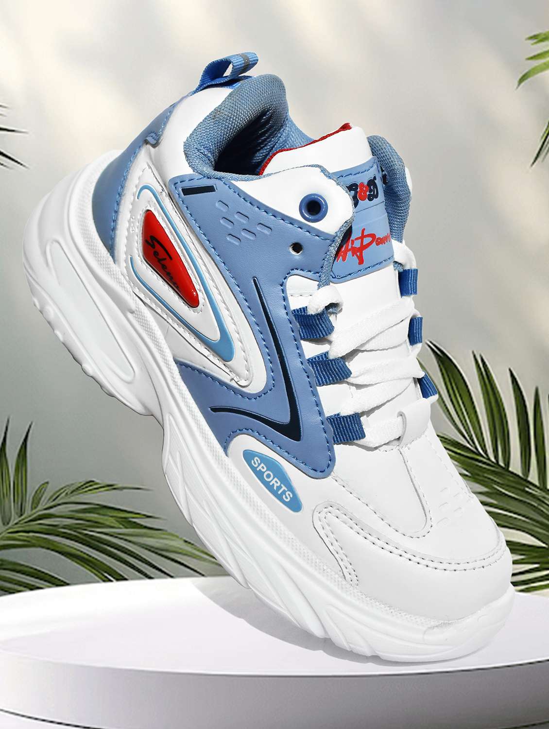 boys blue synthetic sports shoe - 22159241 -  Standard Image - 1