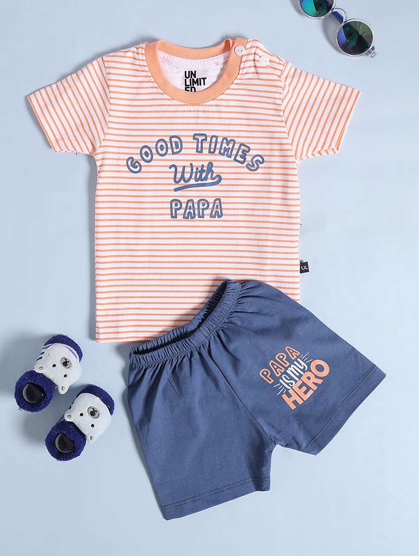 boys multi colored cotton shorts set - 22159327 -  Standard Image - 1