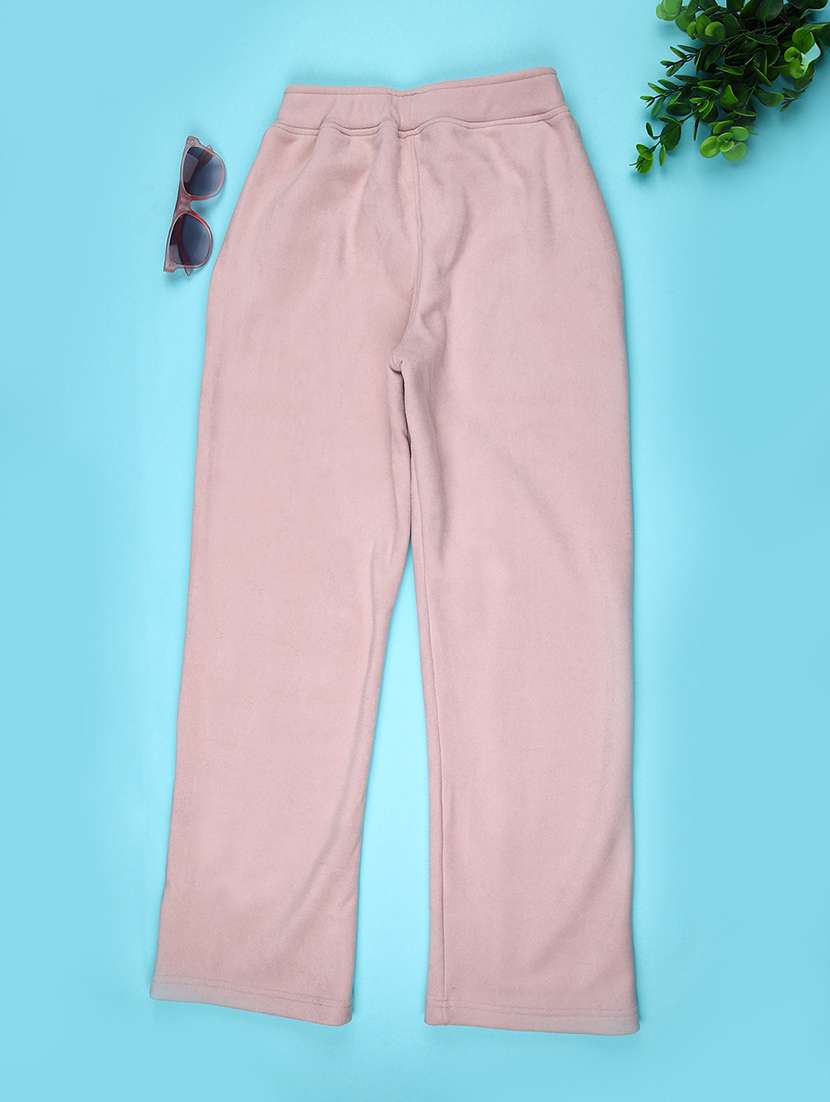 girls solid mid rise straight trouser - 22159333 -  Standard Image - 1