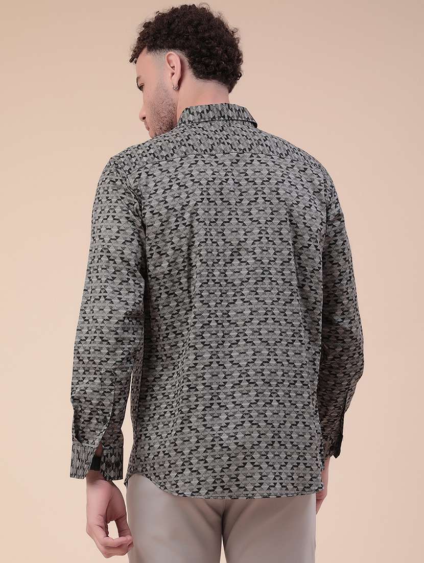 Men Printed Long Sleeves Casual Shirt - 22159573 -  Standard Image - 4