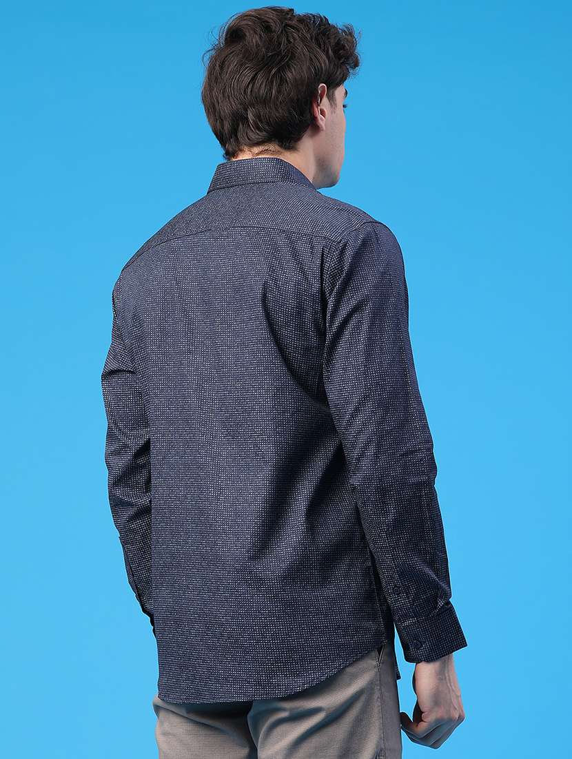 men printed long sleeve regular fit casual shirt - 22159574 -  Standard Image - 4