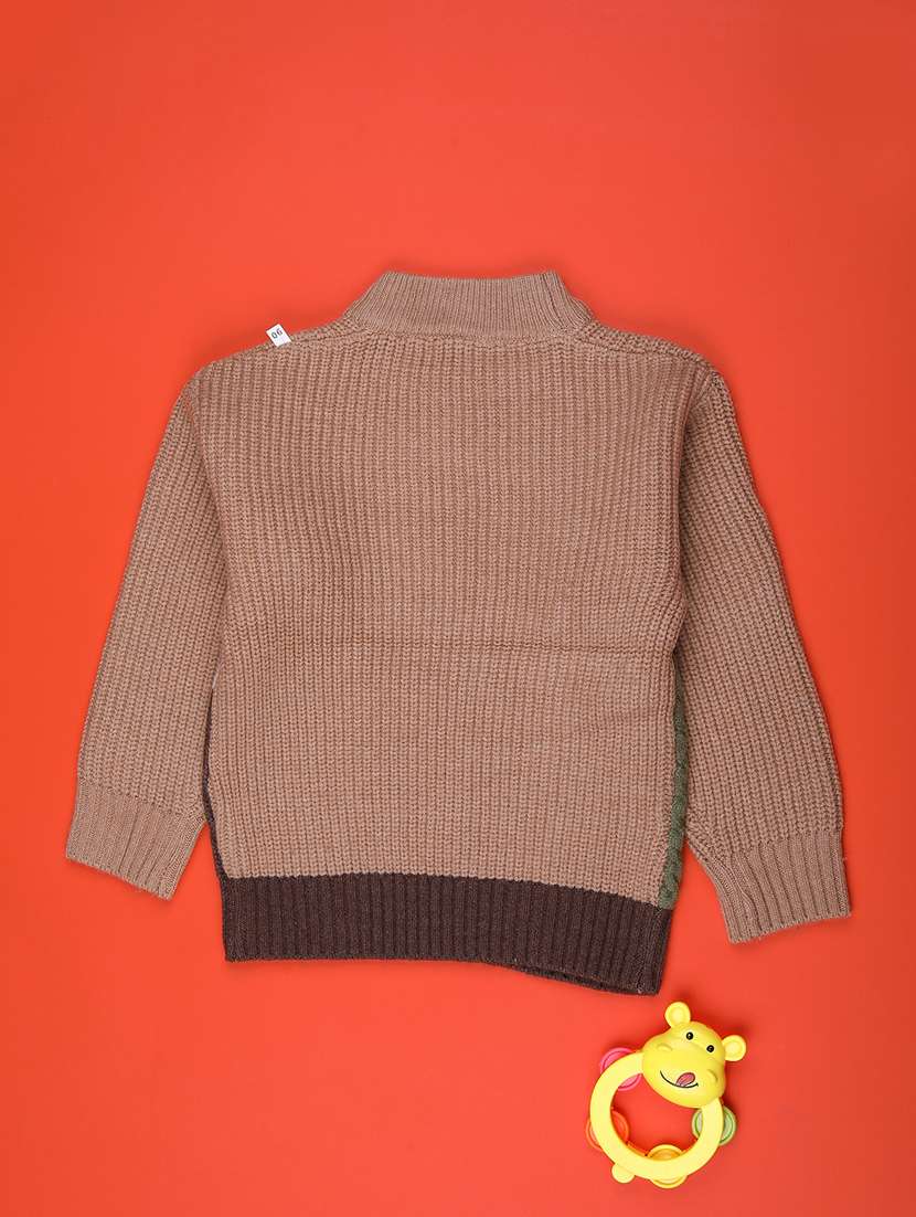 boys self design long sleeve sweater - 22159583 -  Standard Image - 1