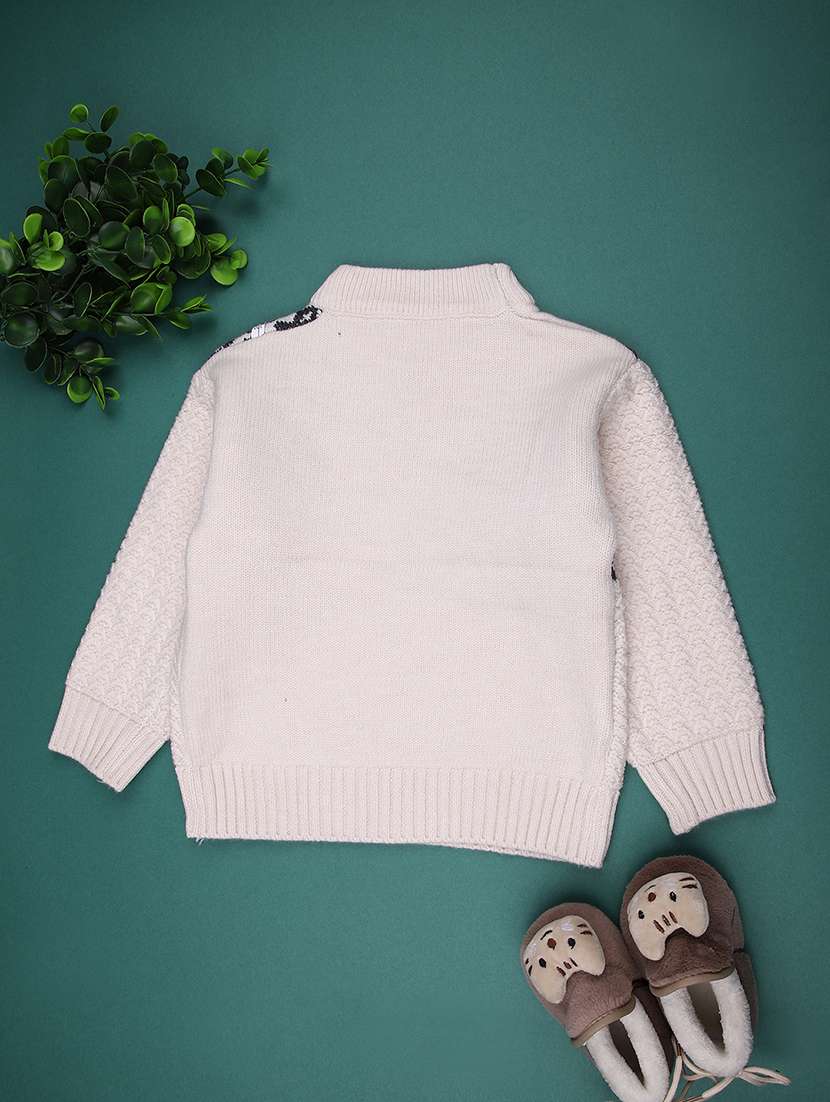 boys self design long sleeve sweater - 22159595 -  Standard Image - 1
