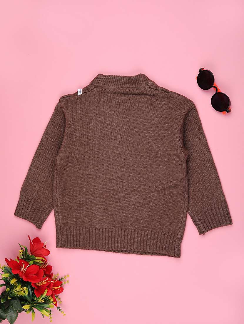 boys self design long sleeve sweater - 22159599 -  Standard Image - 1