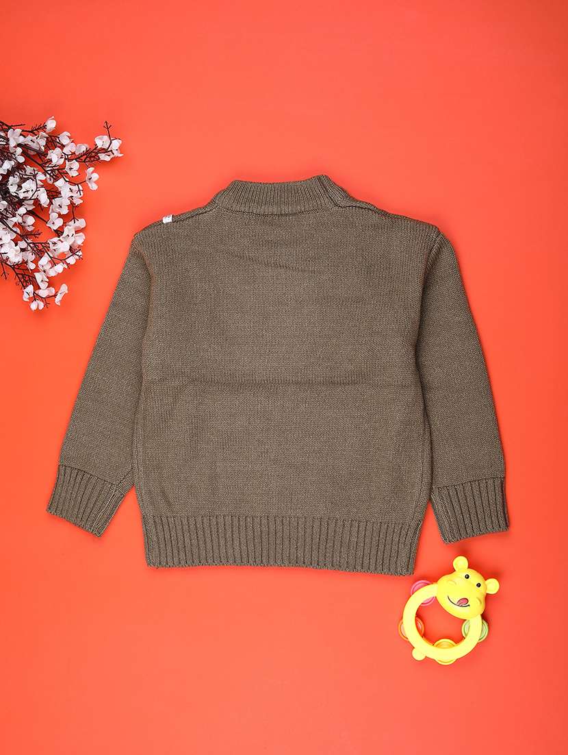 boys self design long sleeve sweater - 22159600 -  Standard Image - 1