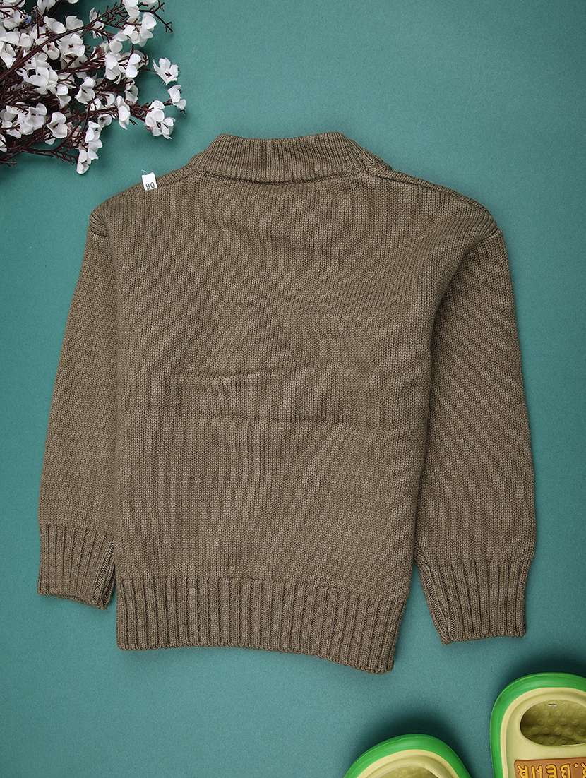 boys self design long sleeve sweater - 22159604 -  Standard Image - 1