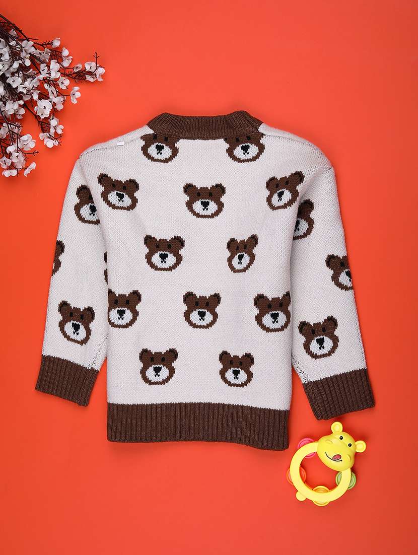 boys self design long sleeve sweater - 22159613 -  Standard Image - 1