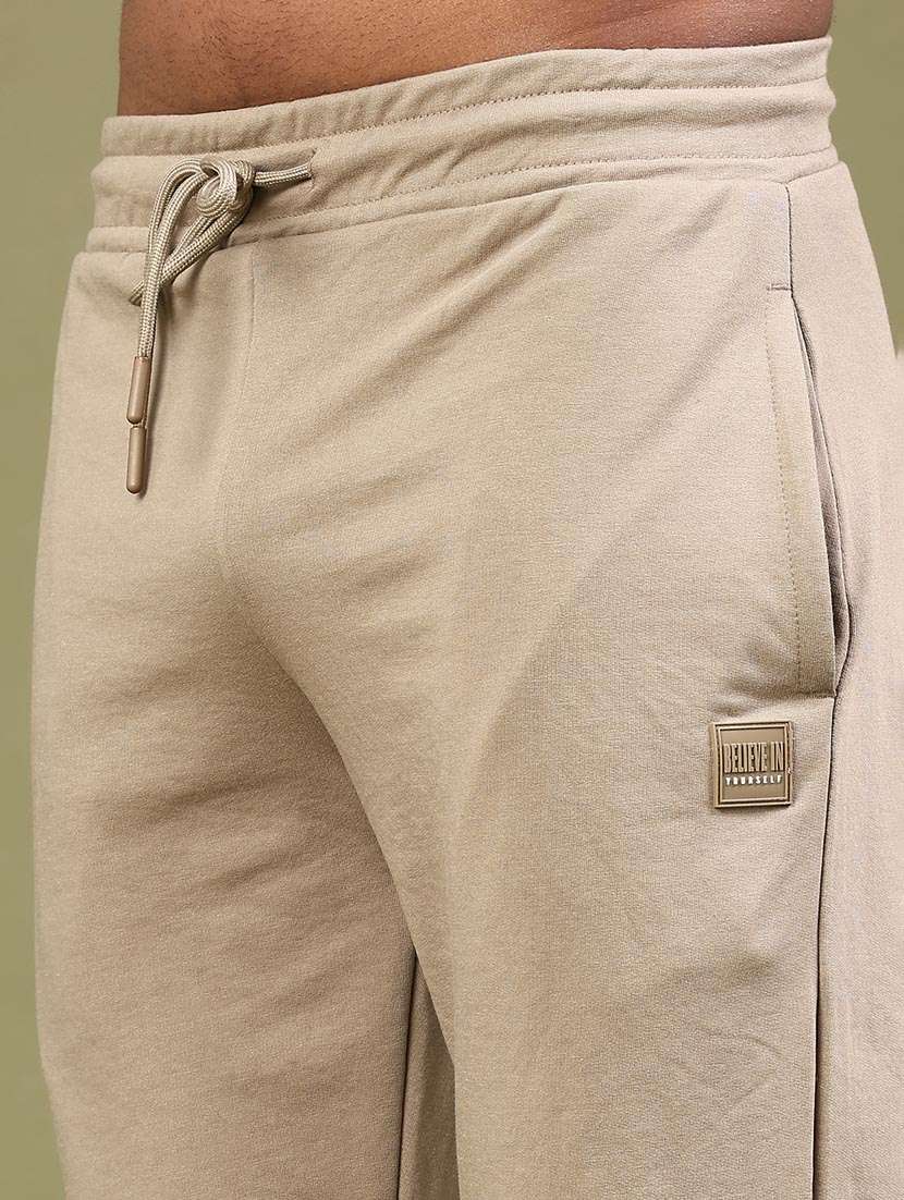 men solid mid rise full length track pant - 22159635 -  Standard Image - 1