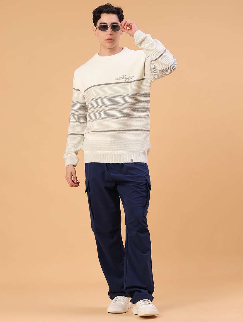 men self designed long sleeve pullover - 22159659 -  Standard Image - 4