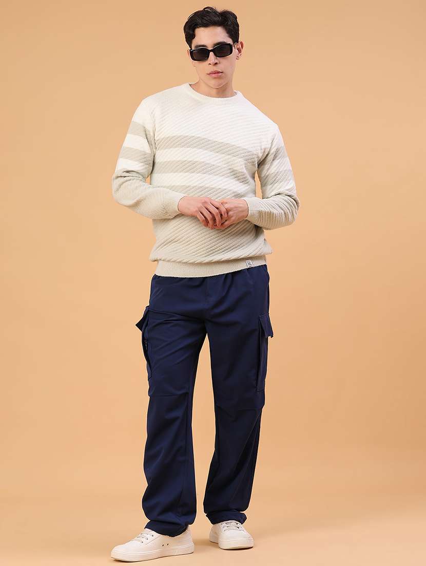 men color blocked long sleeve pullover - 22159660 -  Standard Image - 4