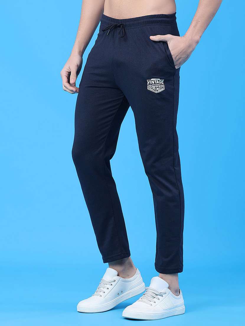 men solid mid rise ankle length track pant - 22159709 -  Standard Image - 1