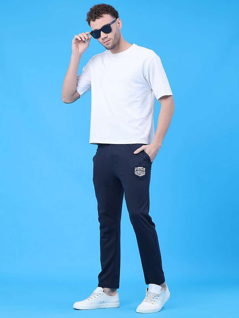 men solid mid rise ankle length track pant - 22159709 -  Standard Image - 4