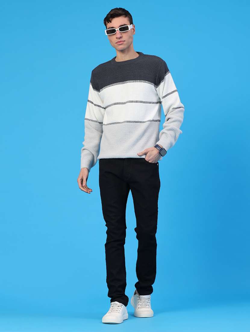 men color blocked long sleeve pullover - 22159741 -  Standard Image - 4
