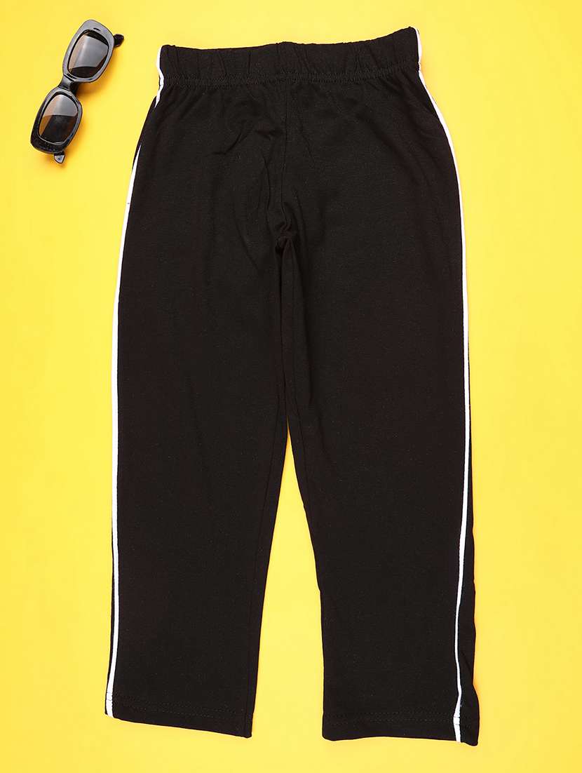boys solid mid rise track pant - 22159803 -  Standard Image - 1