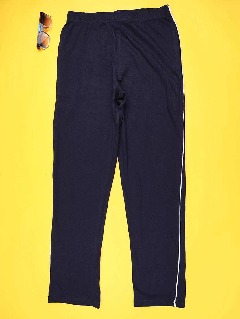 boys solid mid rise track pant - 22159823 -  Standard Image - 1