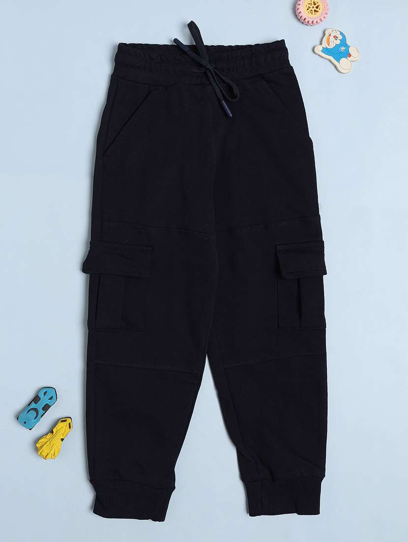 boys solid mid rise jogger - 22160000 -  Standard Image - 1