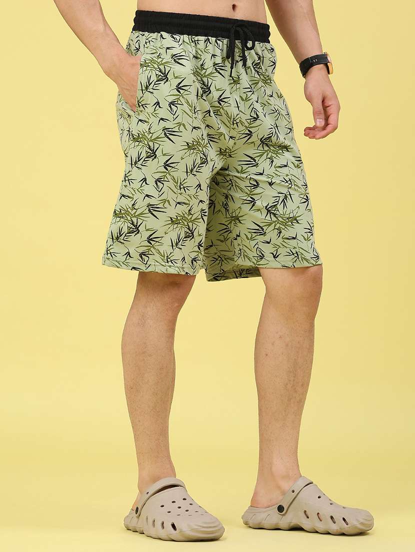 men printed mid rise regular fit bermuda shorts - 22160002 -  Standard Image - 1