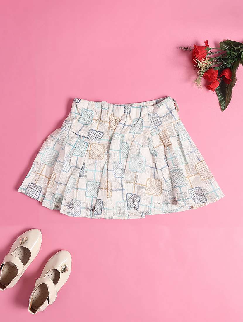 girls blue polyester skirt & top set - 22160099 -  Standard Image - 4