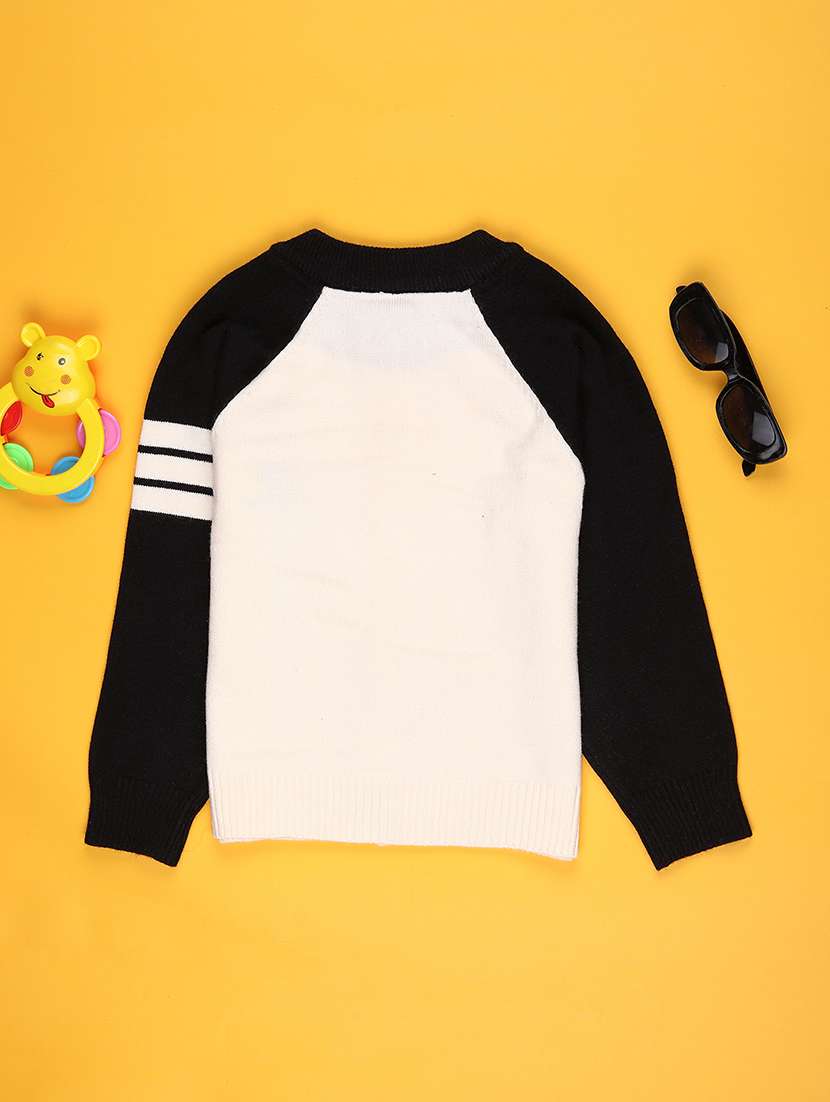 boys color blocked long sleeve front open sweater - 22160116 -  Standard Image - 1