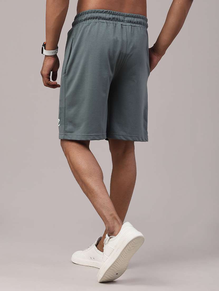 men typographic mid rise regular fit shorts - 22160152 -  Standard Image - 4