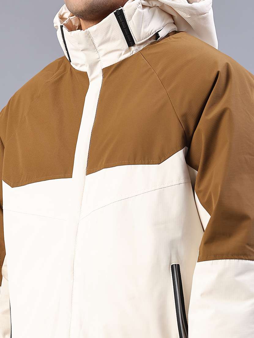 men color block long sleeve bomber jacket - 22160198 -  Standard Image - 4