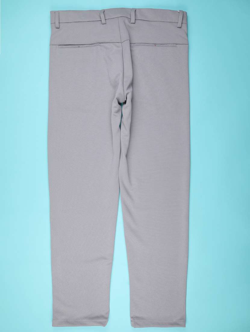 men solid mid rise chinos casual trouser - 22160219 -  Standard Image - 1