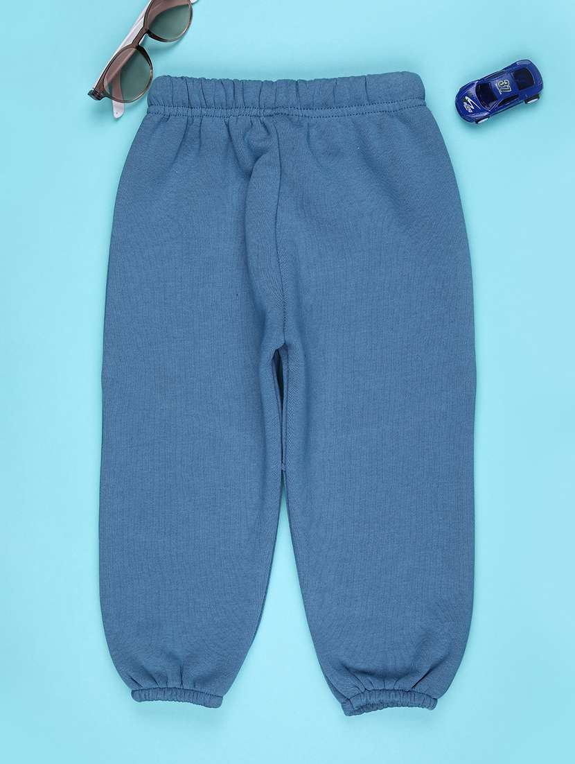 boys solid mid rise winterwear jogger - 22160257 -  Standard Image - 1