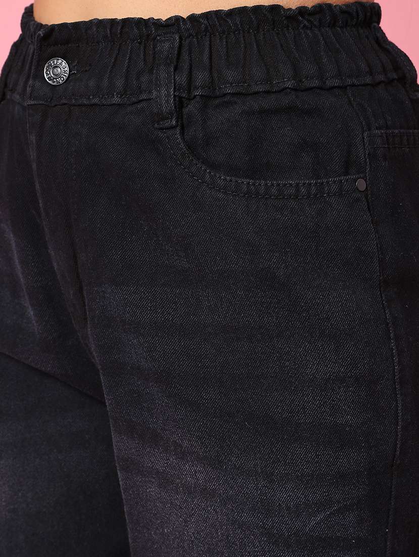 women black cotton jean - 22160275 -  Standard Image - 1