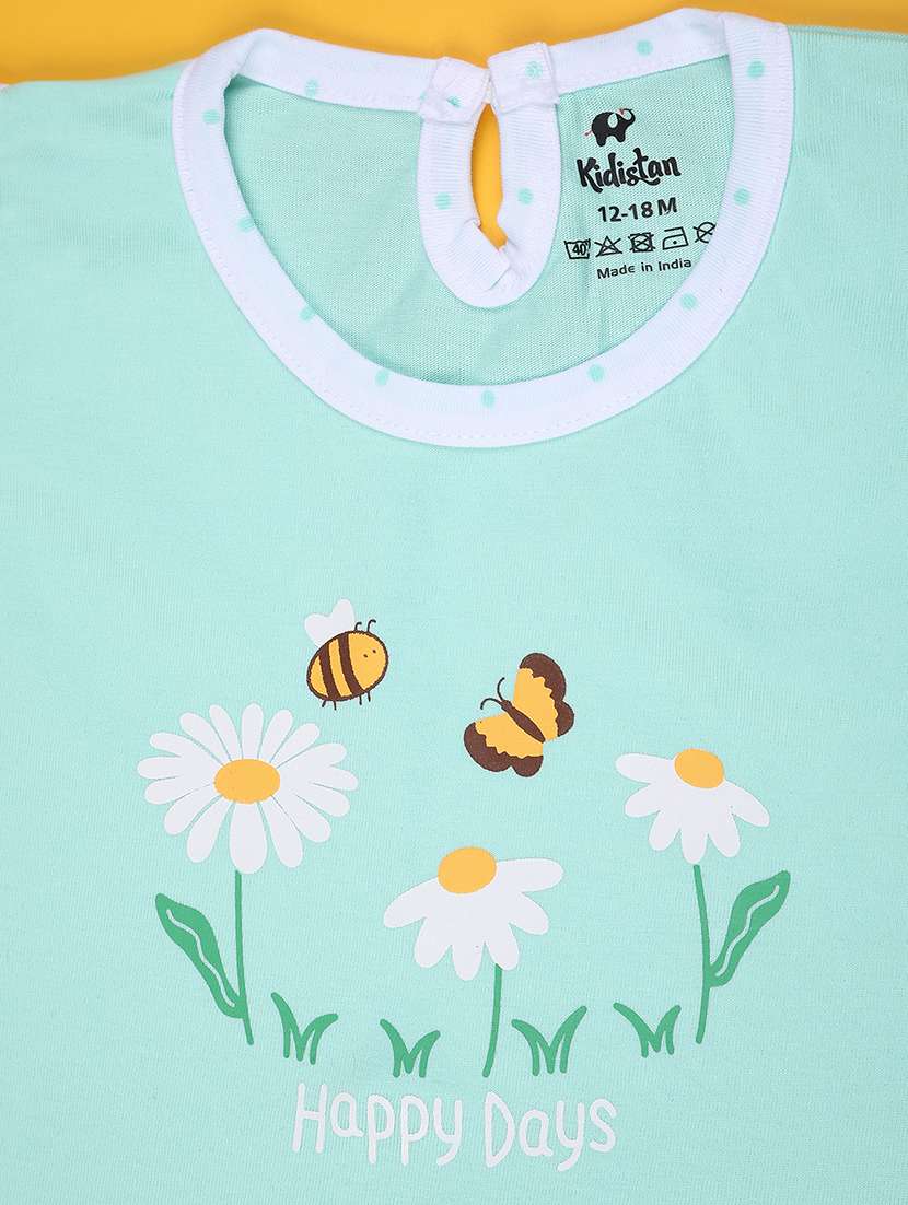 girls printed t-shirt and shorts set - 22160289 -  Standard Image - 4
