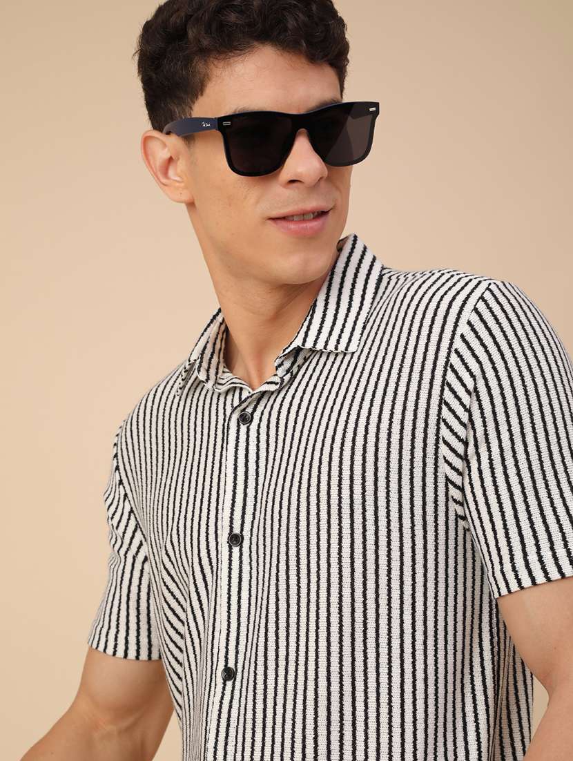 men white cotton casual shirt - 22160504 -  Standard Image - 1