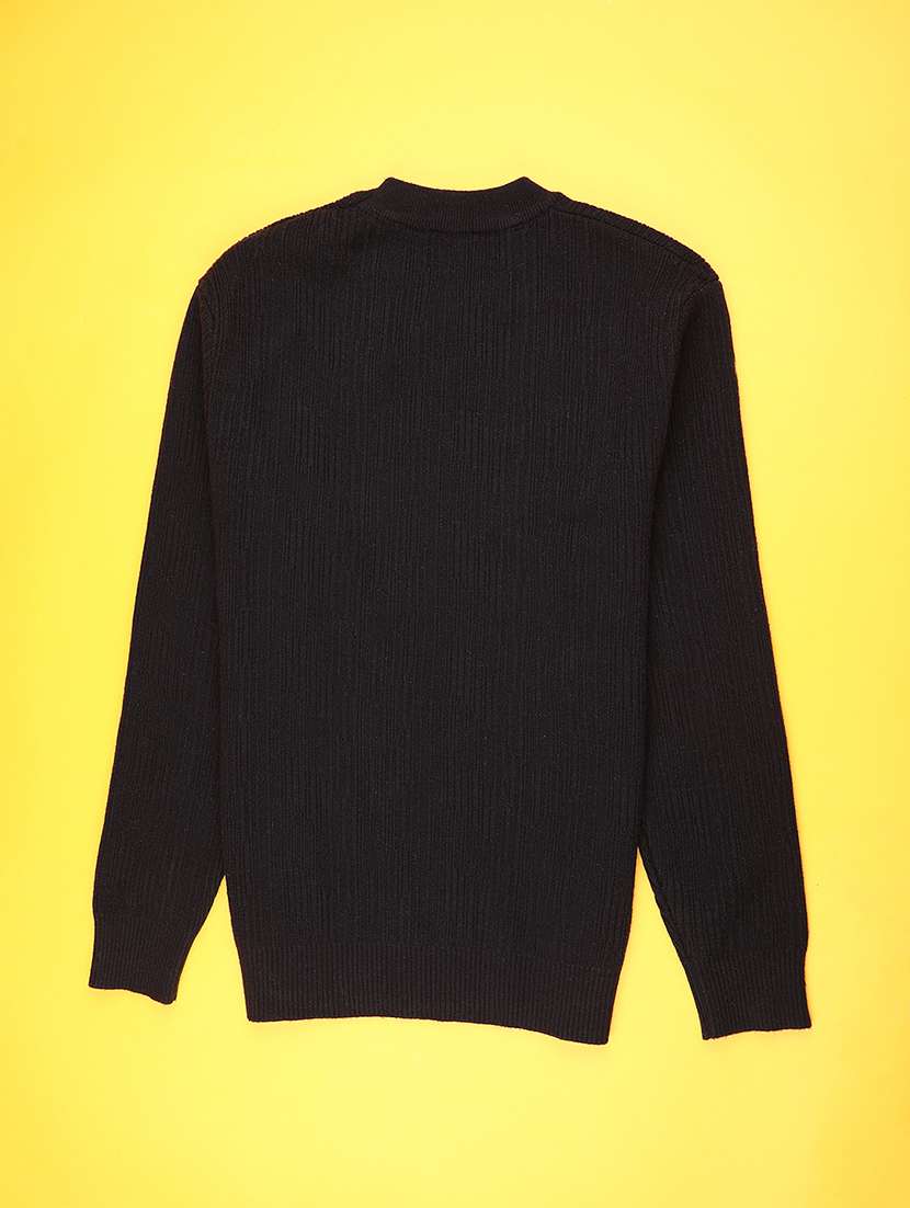 men self design long sleeve regular fit pullover  - 22160834 -  Standard Image - 1