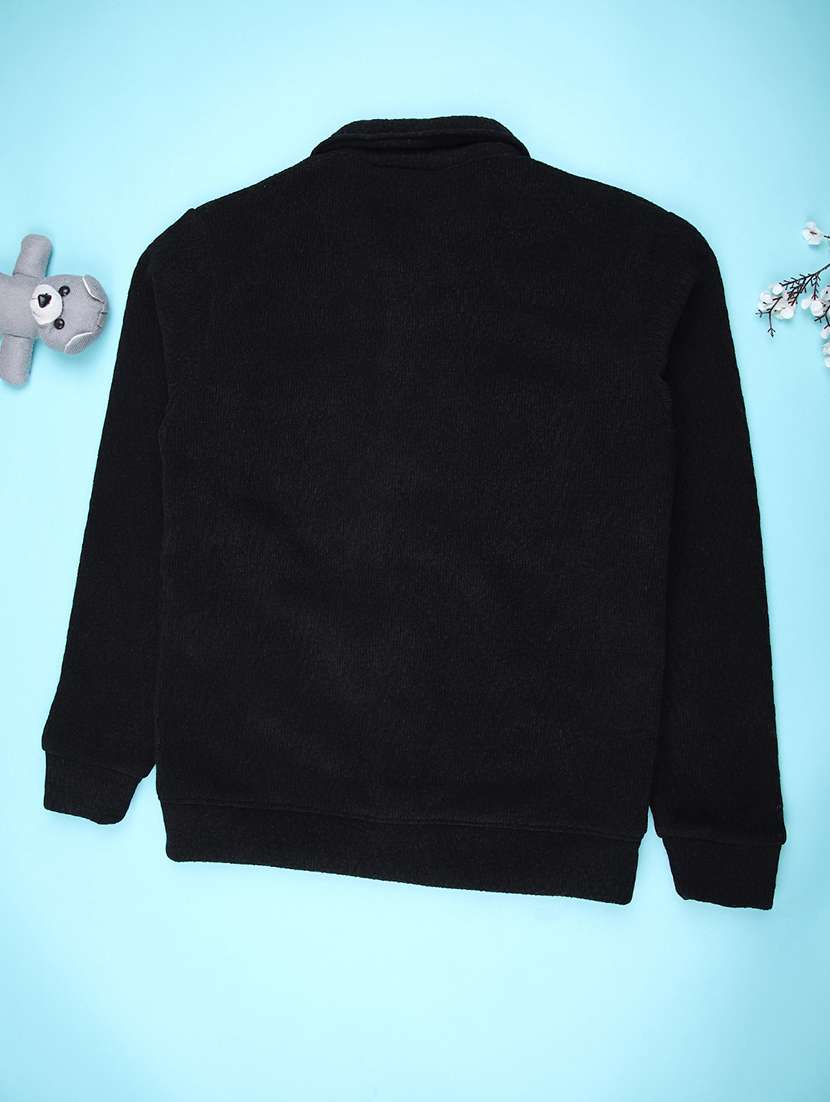 Boys Solid Collared Long Sleeve Shacket - 22160886 -  Standard Image - 1