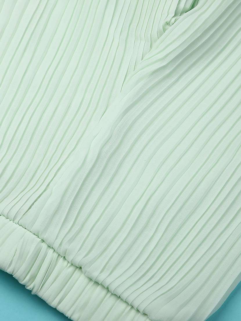 girls solid with work round neck top pant set - 22160961 -  Standard Image - 4