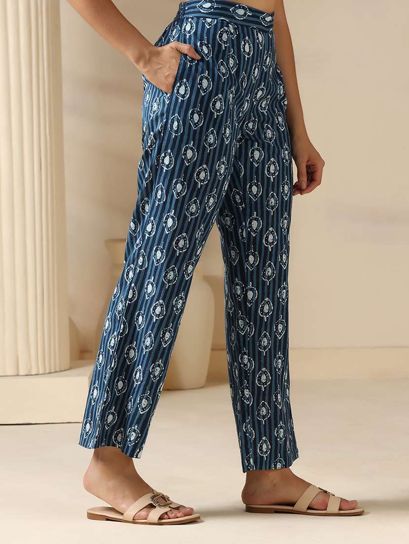 women three quarter sleeve regular fit ethnic co-ord set - 22161029 -  Standard Image - 4