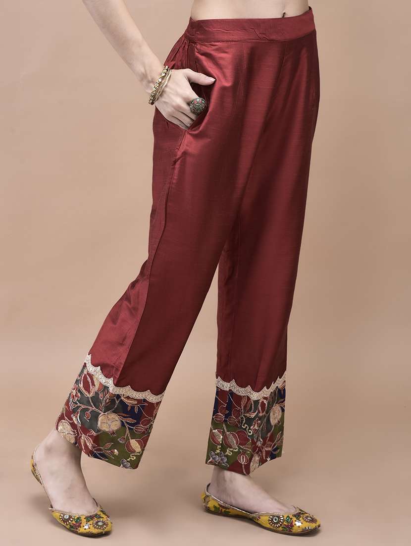 women embroidered three quarter sleeve kurta pant with dupatta set - 22161041 -  Standard Image - 4