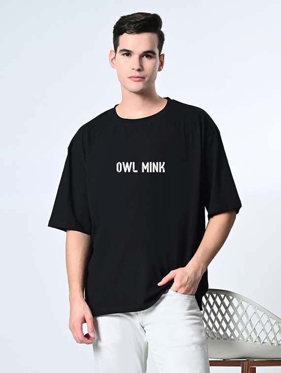 men front & back print short sleeve loose fit t-shirt - 22161117 -  Standard Image - 1