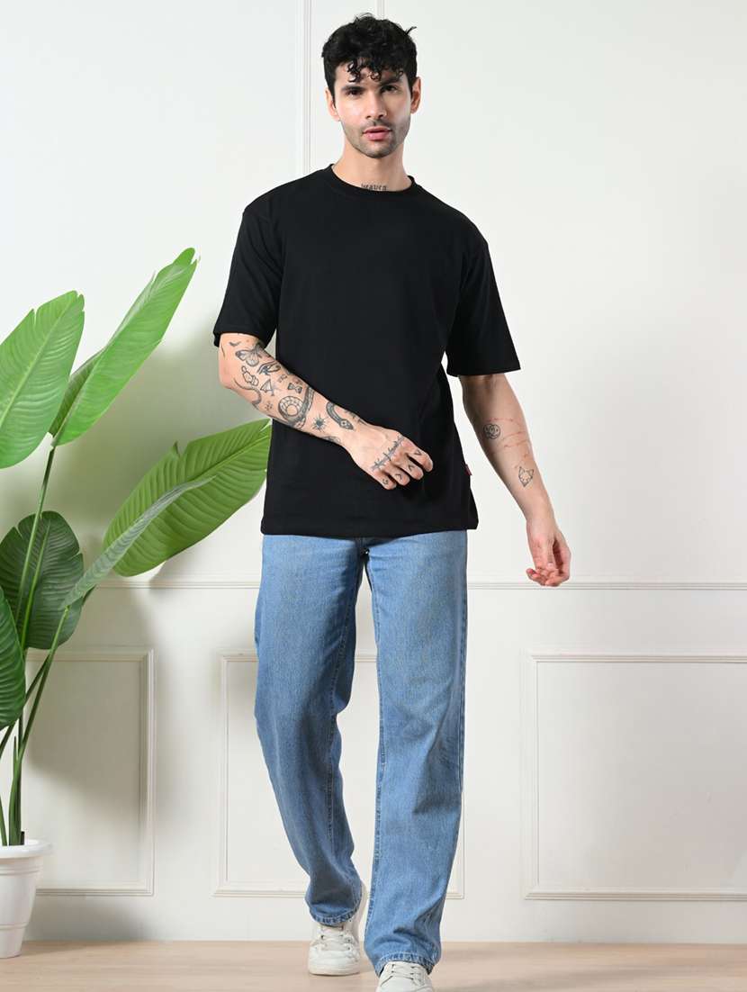 men solid short sleeve regular fit t-shirt - 22161128 -  Standard Image - 4