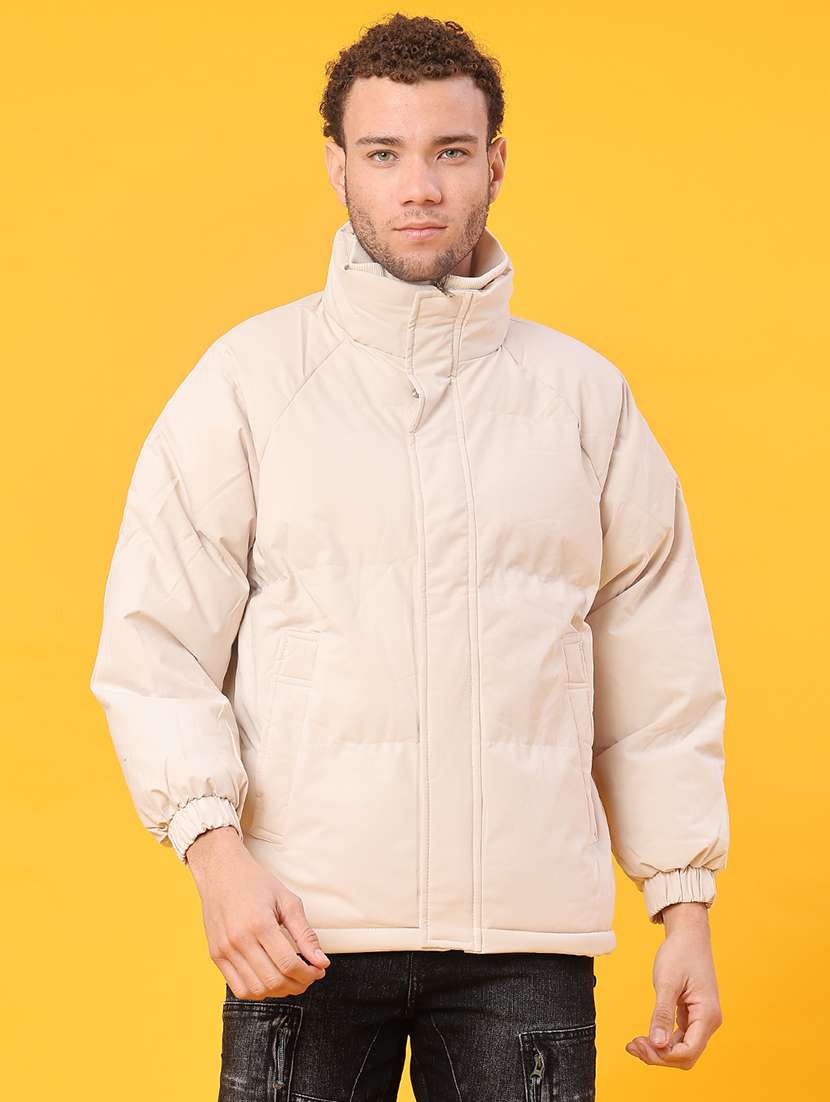 men solid long sleeve bomber jacket - 22161201 -  Standard Image - 1