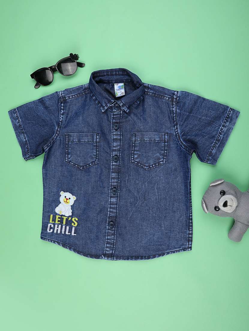 boys collared short sleeve shirt - 22161615 -  Standard Image - 1