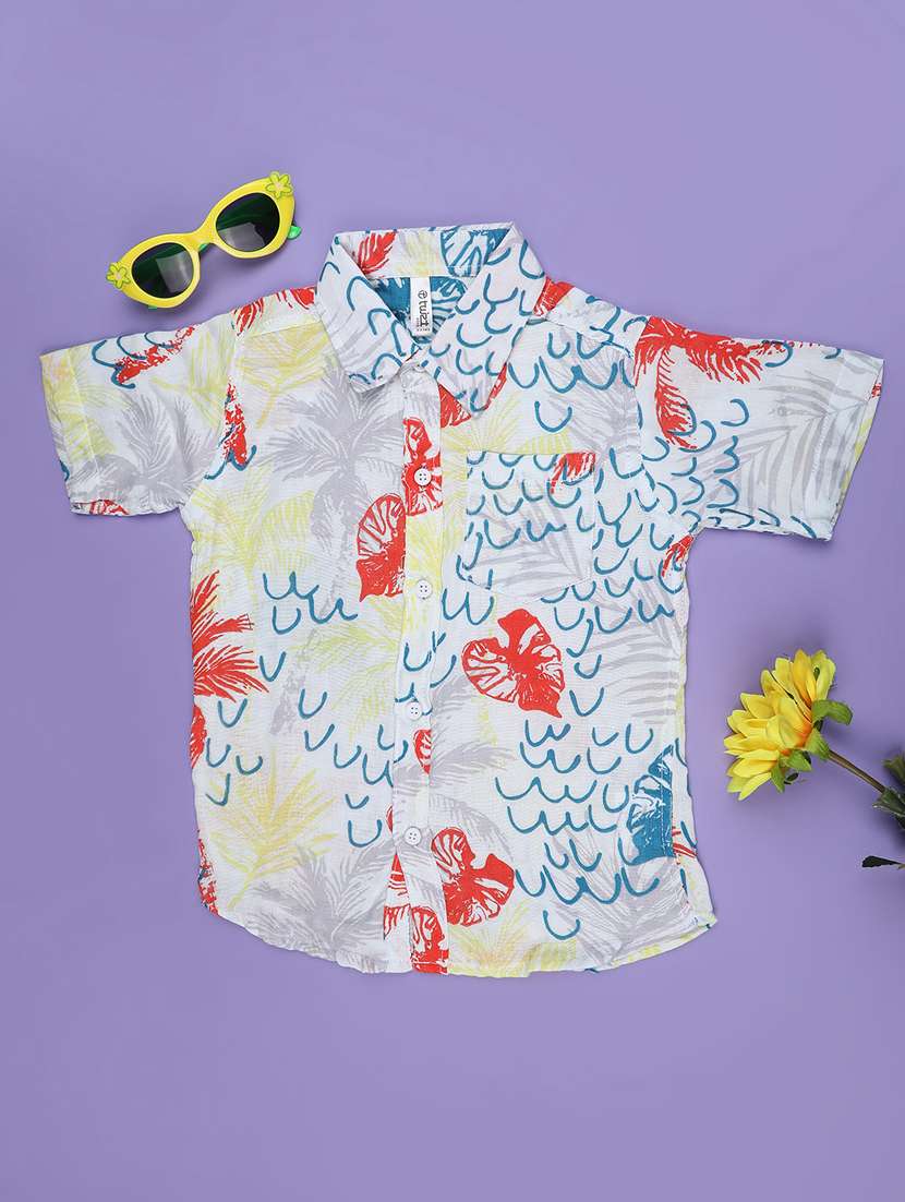 boys white cotton shirt - 22161634 -  Standard Image - 1