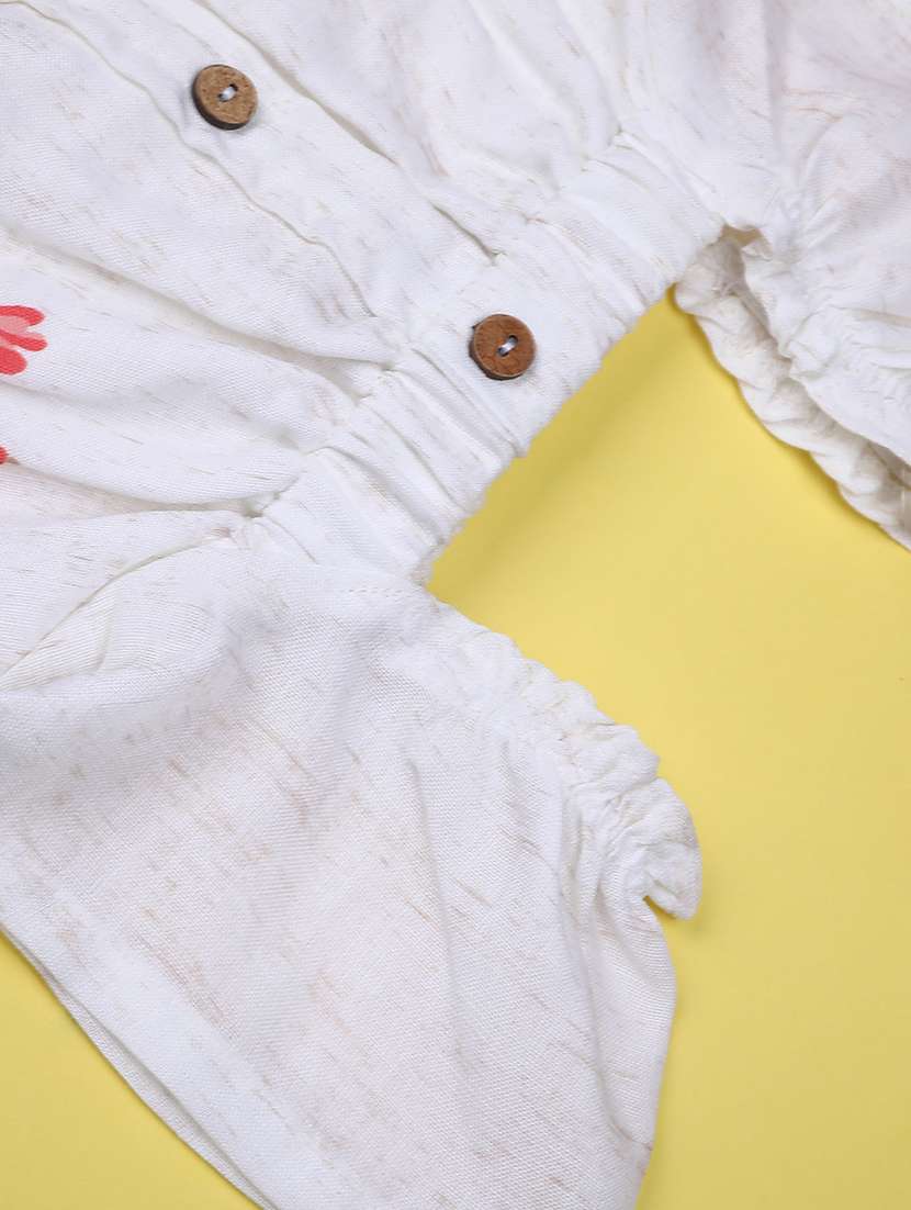 girls printed ruffle sleeve twin set - 22161649 -  Standard Image - 4