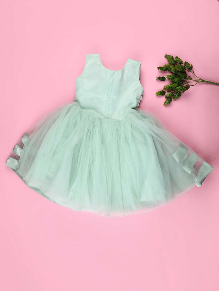 girls self designed sleeveless frock  - 22161657 -  Standard Image - 1