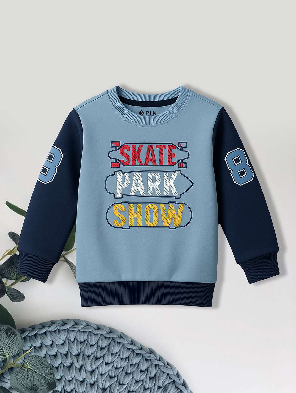 boys pack of 3 color blocked long sleeve sweatshirt - 22161788 -  Standard Image - 4