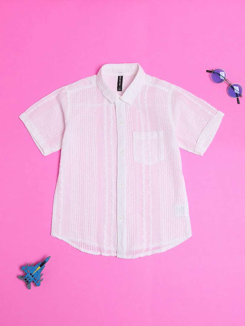 boys collared short sleeve shirt