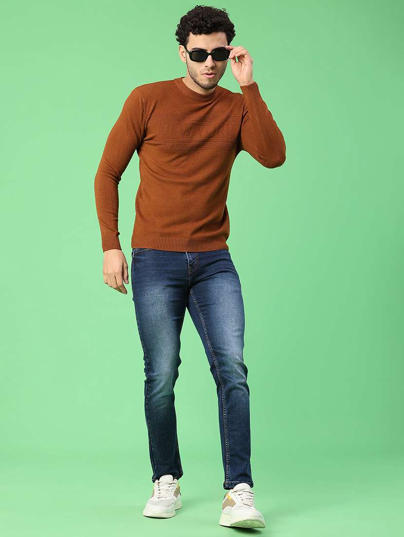 men solid long sleeve mock neck pullover - 22161820 -  Standard Image - 4