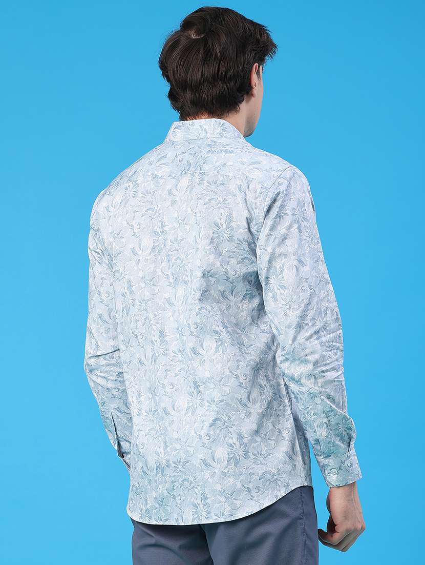 men printed long sleeve regular fit casual shirt - 22161846 -  Standard Image - 4