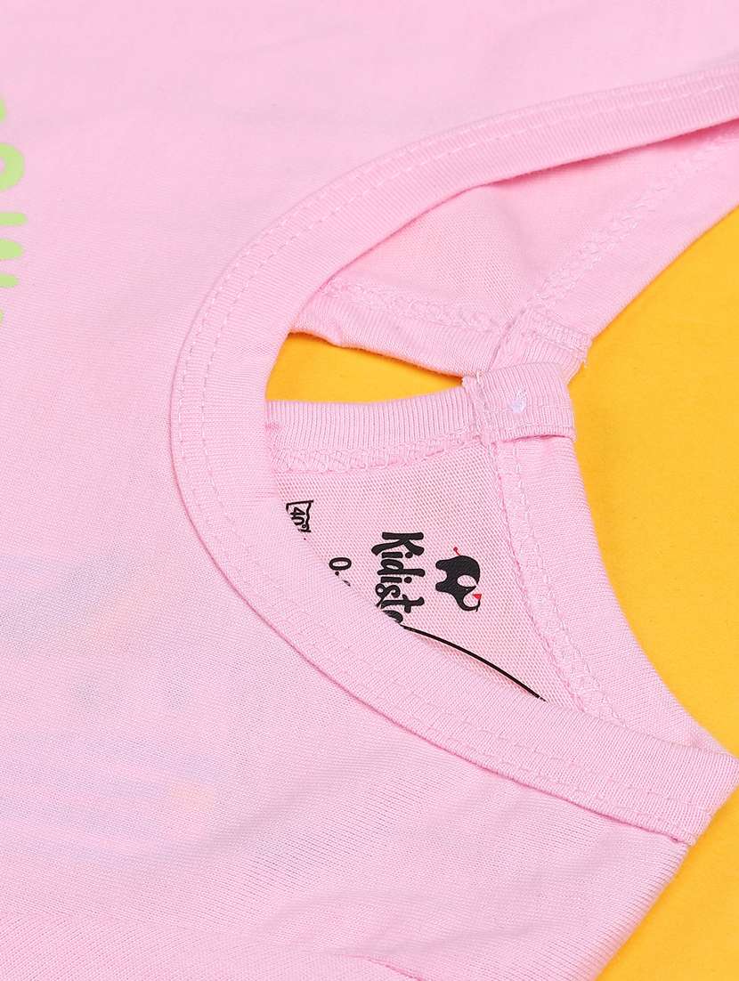 kids pack of 2 pink cotton combo infant twin set - 22161924 -  Standard Image - 4