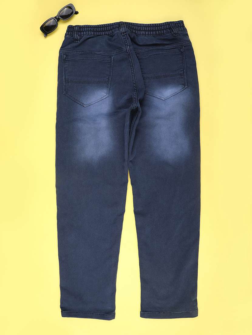 boys solid mid rise slim fit jean - 22161952 -  Standard Image - 1