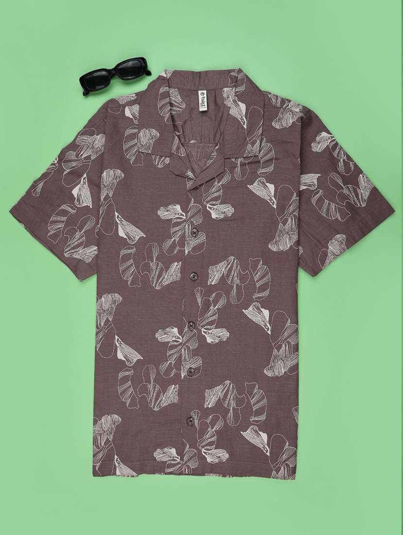 boys printed collared short sleeve shirt - 22161962 -  Standard Image - 1