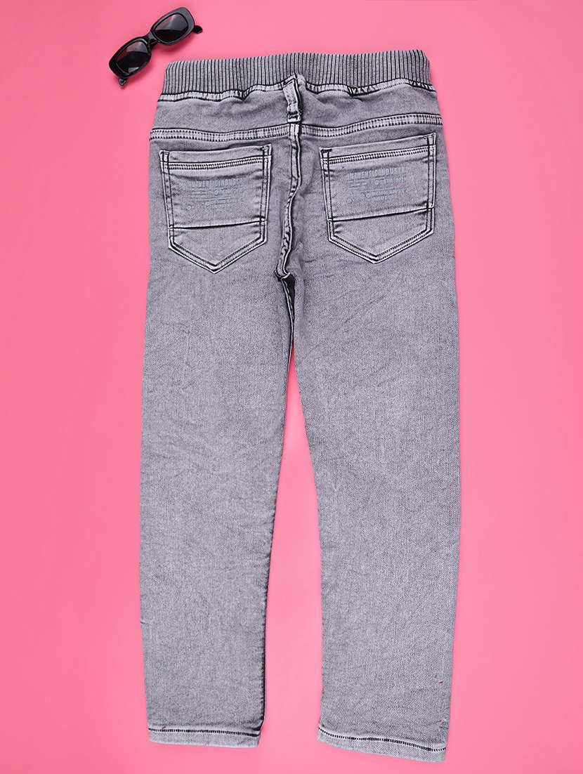 boys solid mid rise slim fit jean - 22161981 -  Standard Image - 1